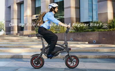Can We Ride An E-bike Like A Regular Bike?