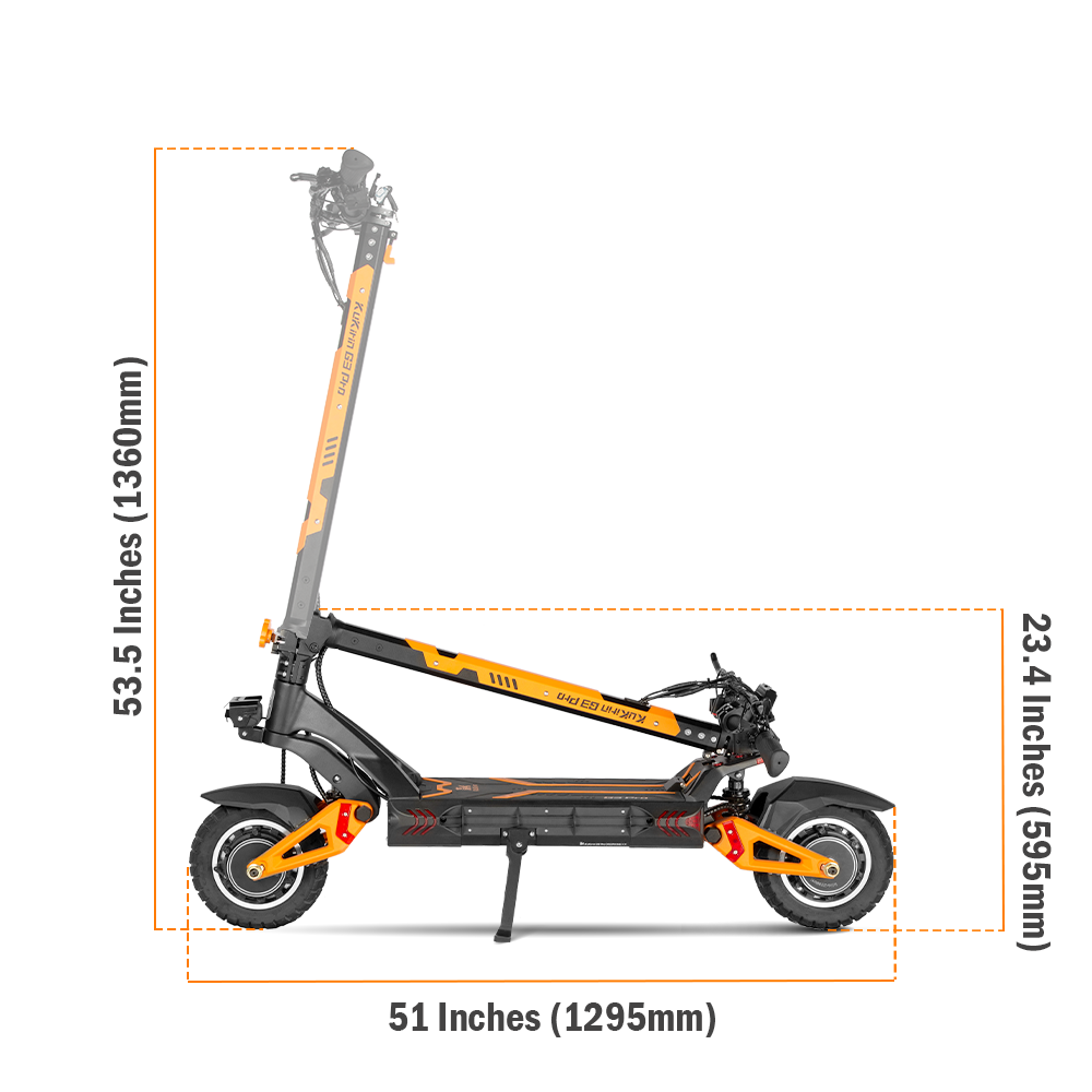Scooter elettrico KUKIRIN G3 Pro | Dual 1200W motore potente | 65 KM/H Velocità max