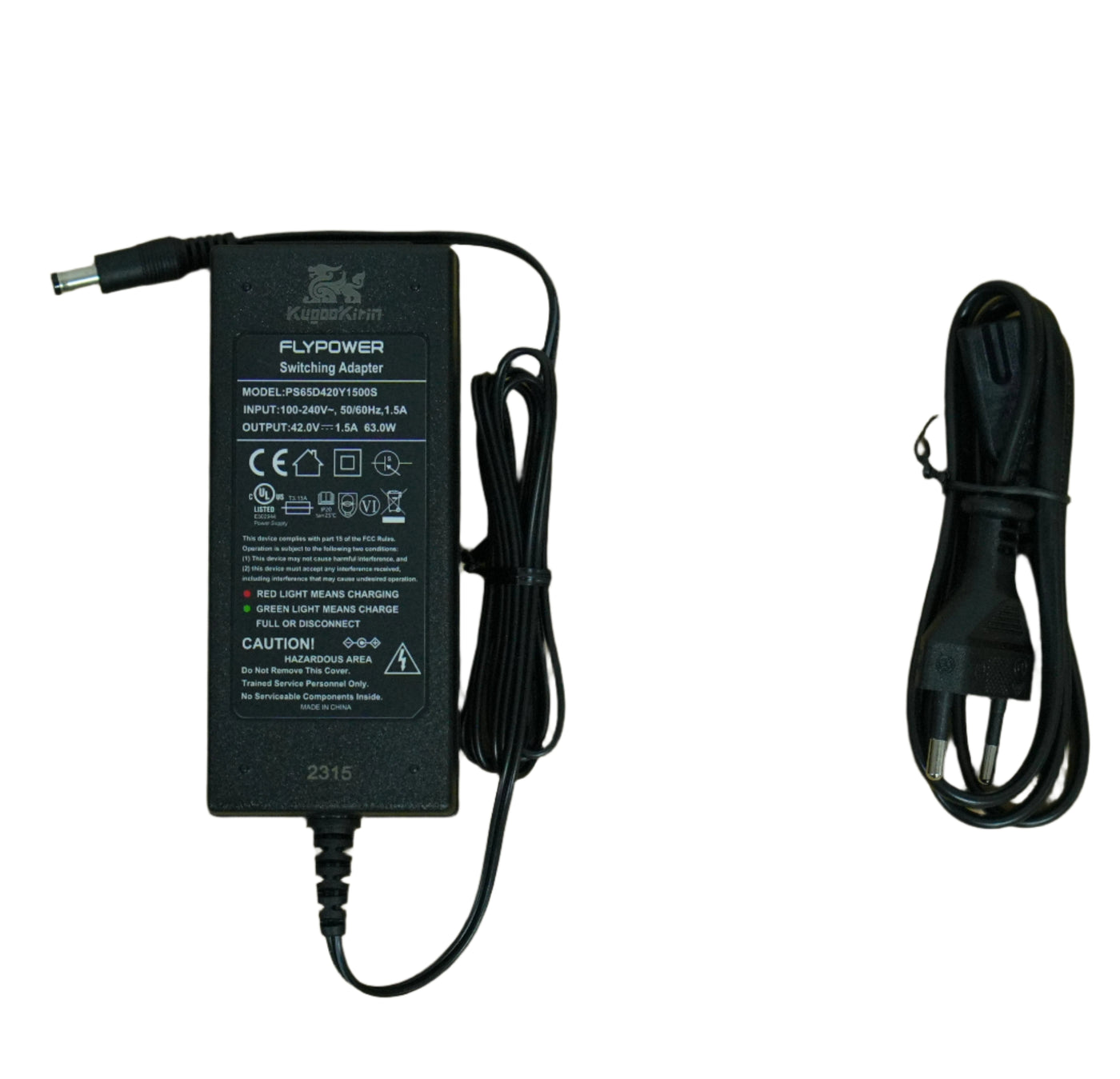 Ladegerät und Ladeans chluss für KUGOO Elektro roller